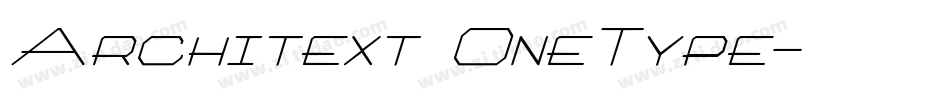 Architext OneType字体转换